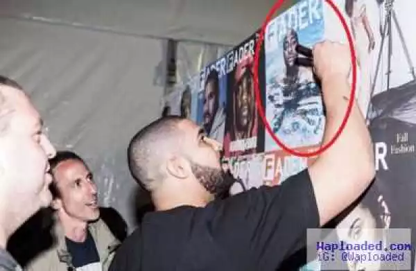 Photo: Drake Endorses Davido, Signs His Fader Magazine Cover